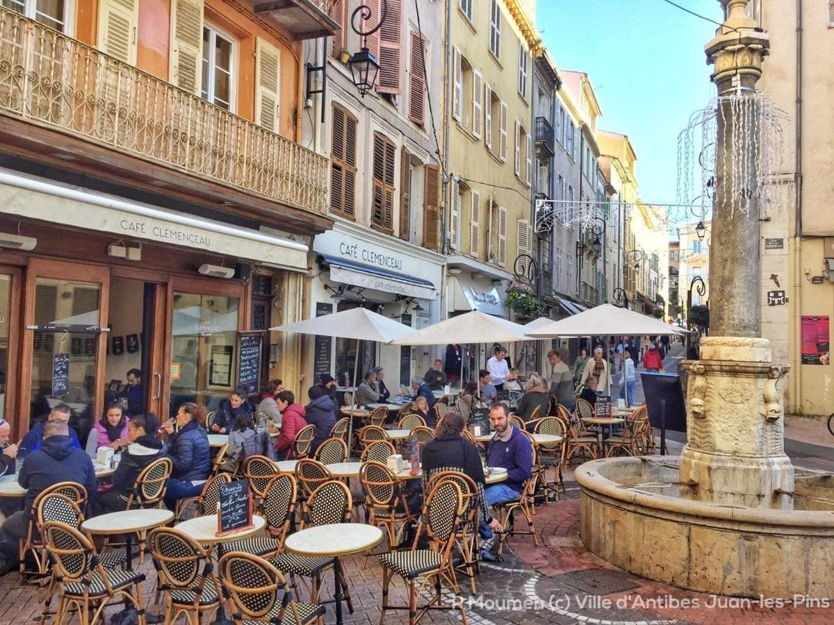 Les Violettes 3 Pieces Centre Ville Antibes Bagian luar foto